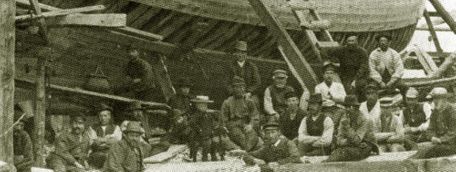 Historisk bilde med arbeidere 
